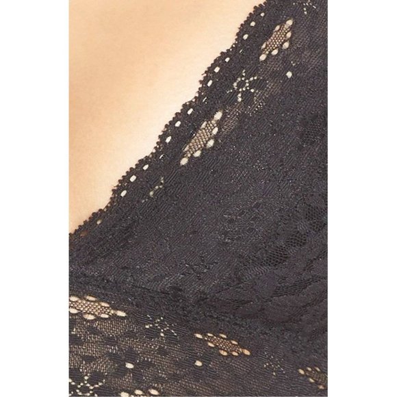 WACOAL Halo Soft Unpadded Lace Wireless Convertible Bra Black #811205 32 NEW - Picture 7 of 12